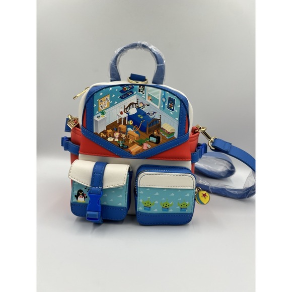 Disney Handbags - Our Universe Disney's Pixar Toy Story Andy's Room Crossbody Bag and Backpack